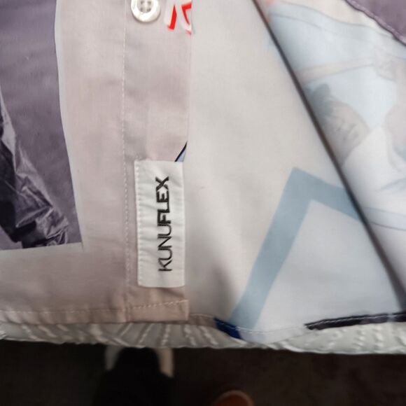 RSVLTS Jackie Robinson Scrapbook Brooklyn Dodger 42 Kunuflex Button Down Medium - Picture 12 of 14